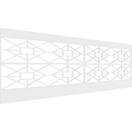 Ekena Millwork 32"H x 94 1/2"W Jamestown PVC Wainscot Paneling Kit WPK32X94JTN